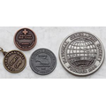 Die Cast Zinc Coins & Medallions (3 1/2" Diameter, 4 Gauge)